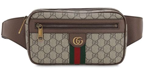 marsupio a cintura gucci uomo|Marsupio Ophidia in Tessuto Supreme grigio e nero .